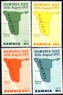 CB赞比亚邮票 纳米比亚日 地图4全.jpg