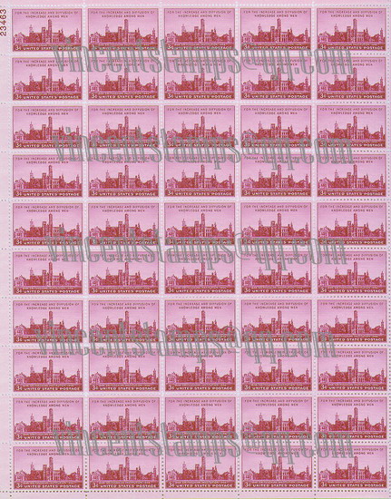 U S Sheet Stamp-6 #943 Smithsonian Institute-AW-2ok.jpg